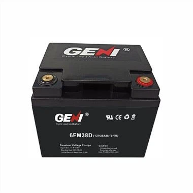 Deep Cycle 12V 38AH forseglet blybatteri